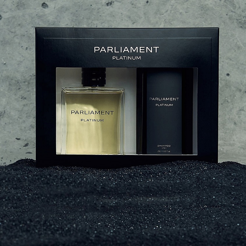 PARLIAMENT Парфюмерно-косметический набор с шампунем 3в1 Platinum – фото 3