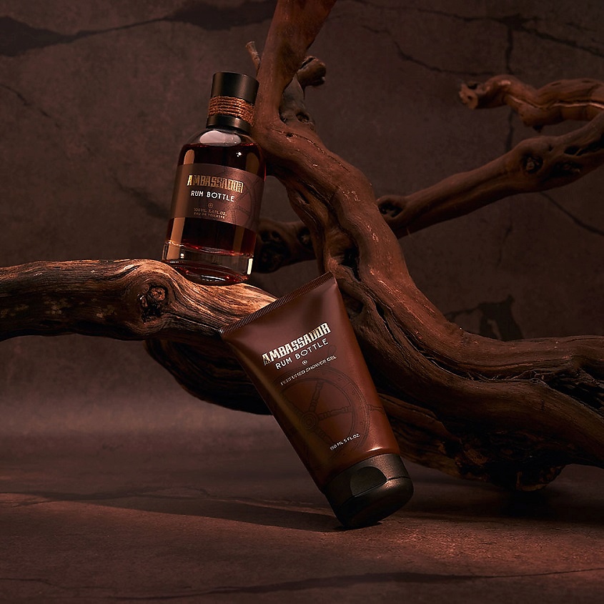 AMBASSADOR Парфюмерно-косметический набор Rum Bottle – фото 3
