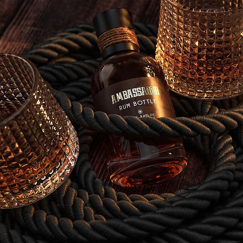 AMBASSADOR Парфюмерный набор с бокалами Rum Bottle – фото 3