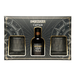 Парфюмерный набор с бокалами Captain