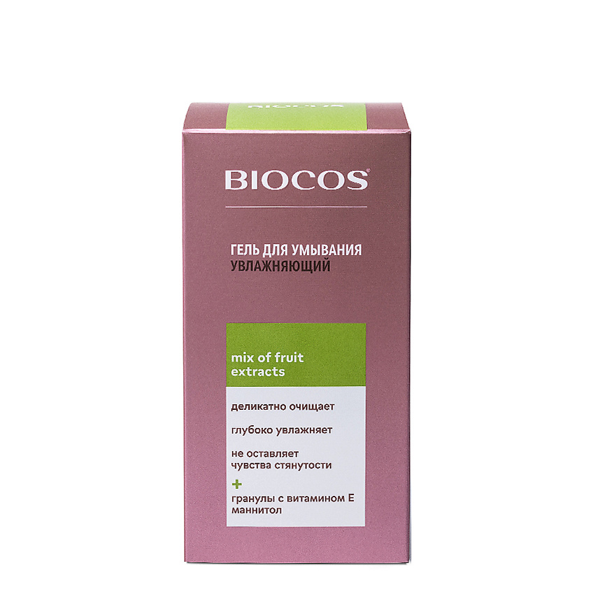 BIOCOS Увлажняющий гель для умывания Mix of Fruit Extracts – фото 4