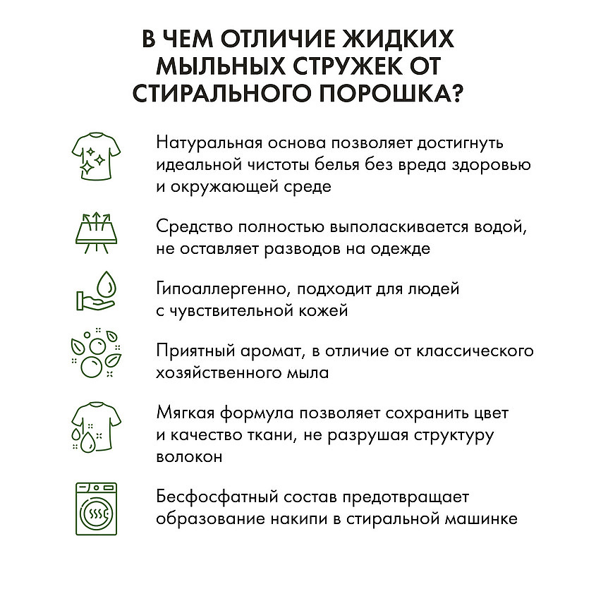 РЕЦЕПТЫ БАБУШКИ АГАФЬИ Стружки жидкие мыльные "Кедровые" для машинной стирки – фото 8