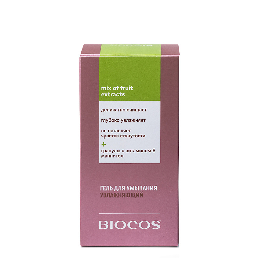 BIOCOS Увлажняющий гель для умывания Mix of Fruit Extracts – фото 2