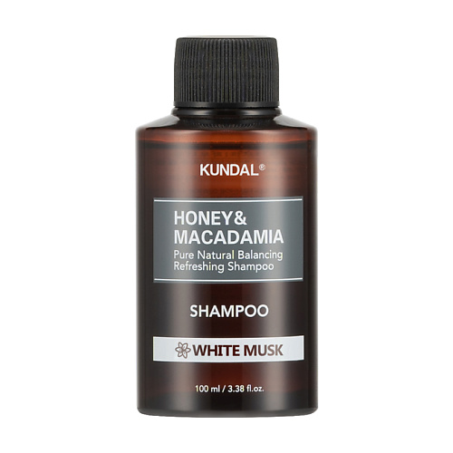 KUNDAL Шампунь для волос Белый мускус Honey & Macadamia Shampoo 100