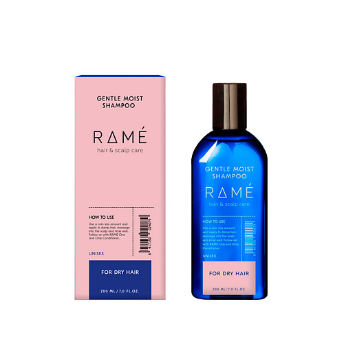 RAMÉ Мягкий увлажняющий шампунь для сухих волос RAMÉ GENTLE MOIST SHAMPOO 200