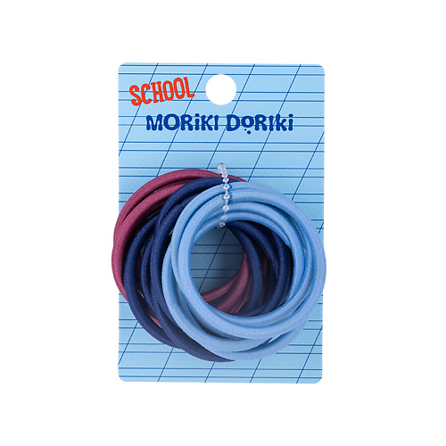 MORIKI DORIKI Набор резинок для волос синие, красные и голубые School