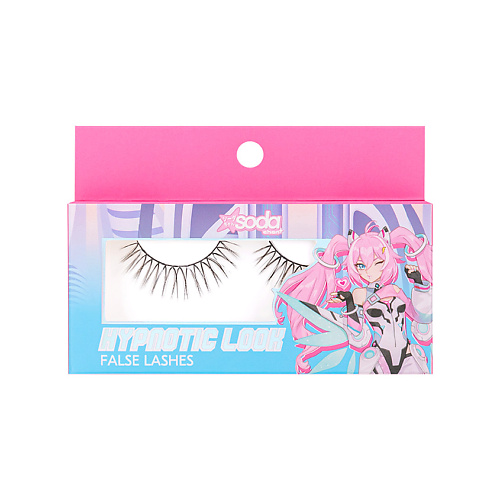 SODA Chan Накладные ресницы с белыми вставками Hypnotic Look #softdivalution