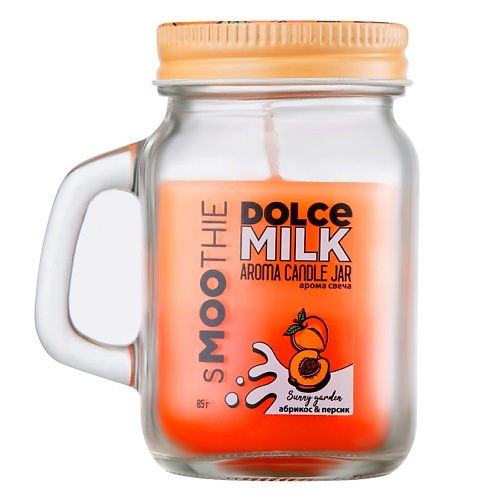 DOLCE MILK Свеча смузи "САННИ ГАРДЕН" абрикос&персик 85