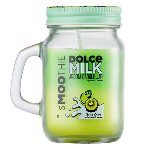 DOLCE MILK Свеча смузи "ГРИН ДРИМ" яблоко&киви 85