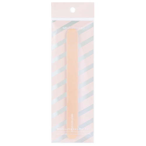 ЛЭТУАЛЬ Многослойная пилочка для ногтей Multi-Layer Nail File Pink