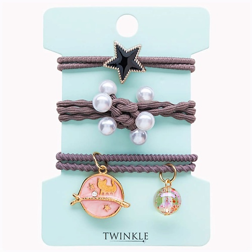 TWINKLE Резинки для волос GREY FANTASY