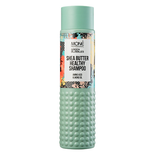 MONE PROFESSIONAL Шампунь для волос укрепляющий с маслом Ши Green Bubbbles 300