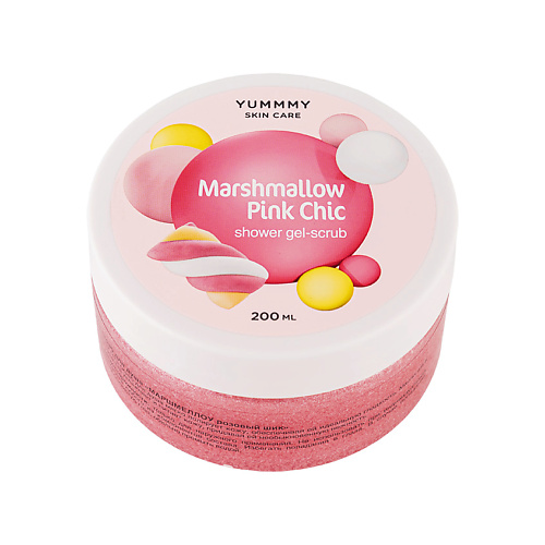 YUMMMY Гель-скраб для душа Marshmallow Pink Chic 200