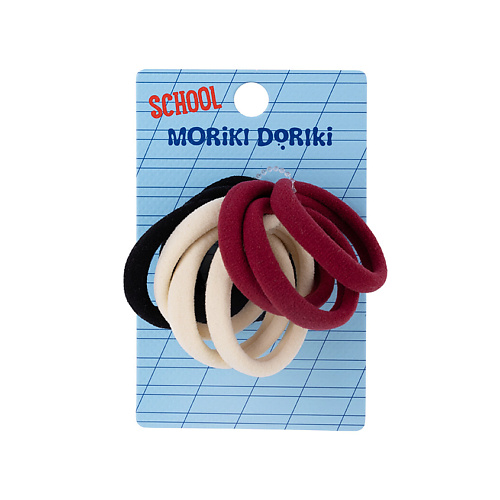 MORIKI DORIKI Набор трехцветных резинок для волос School
