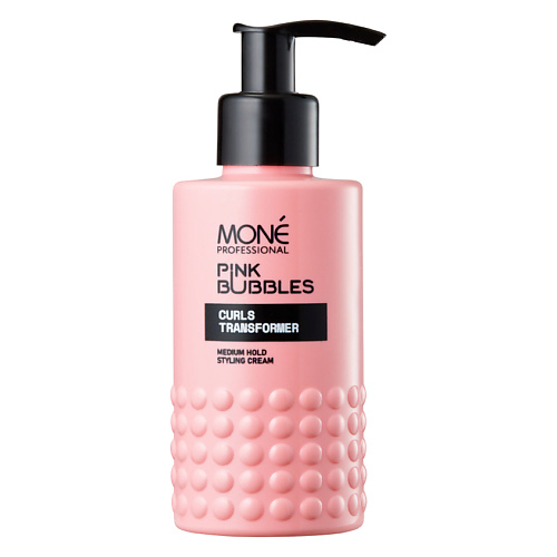 MONE PROFESSIONAL Крем-стайлинг для вьющихся и кудрявых волос средней фиксации Pink Bubbles 150