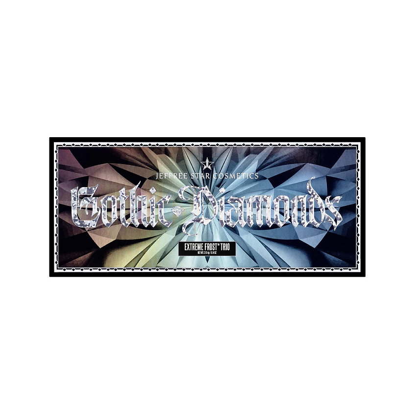 JEFFREE STAR COSMETICS Палетка хайлайтеров для лица Extreme Frost Gothic Diamonds – фото 3