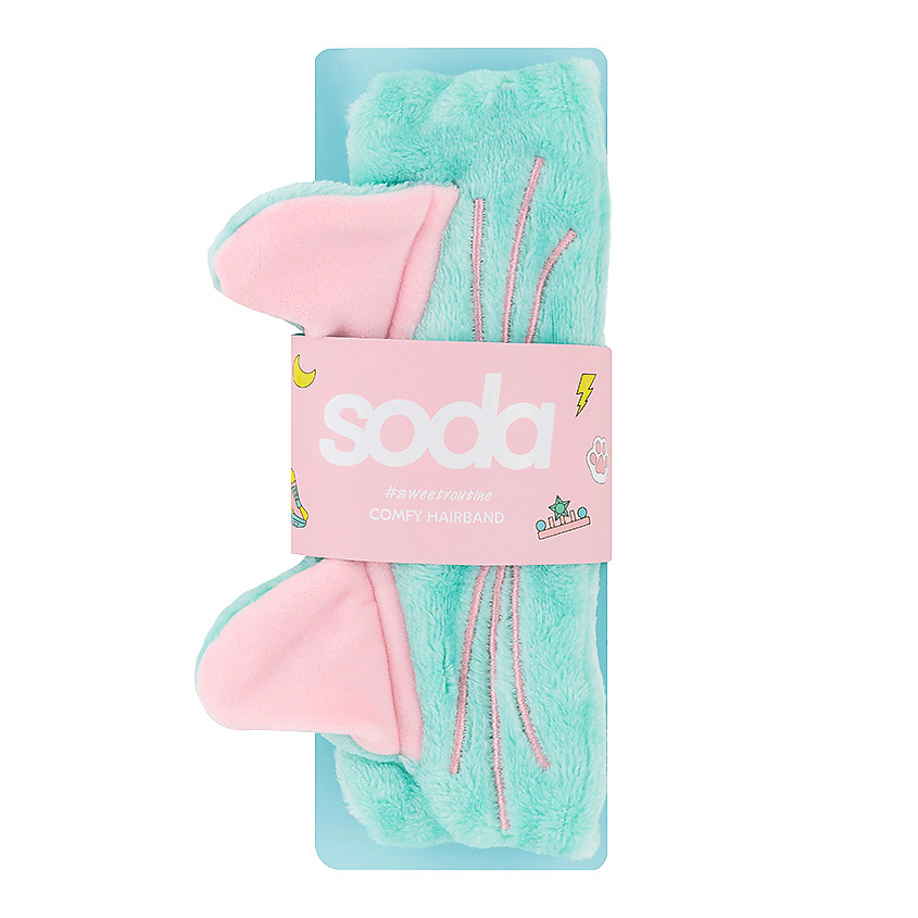 SODA Повязка косметическая для волос "CAT" #sweetroutine – фото 2