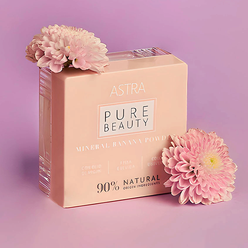 ASTRA Пудра для лица Pure beauty Mineral banana powder рассыпчатая – фото 5