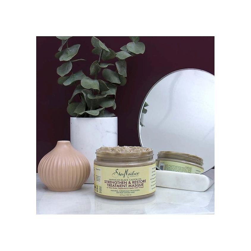 SHEA MOISTURE Маска для волос восстанавливающая Jamaican Black Castor Oil Strengthen-Grow Restore Treatment Masque – фото 7