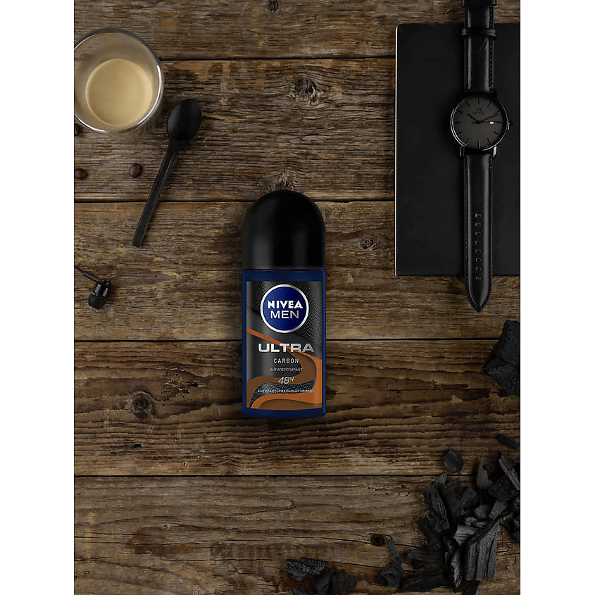 NIVEA MEN Дезодорант-антиперспирант шариковый "ULTRA Carbon" – фото 3