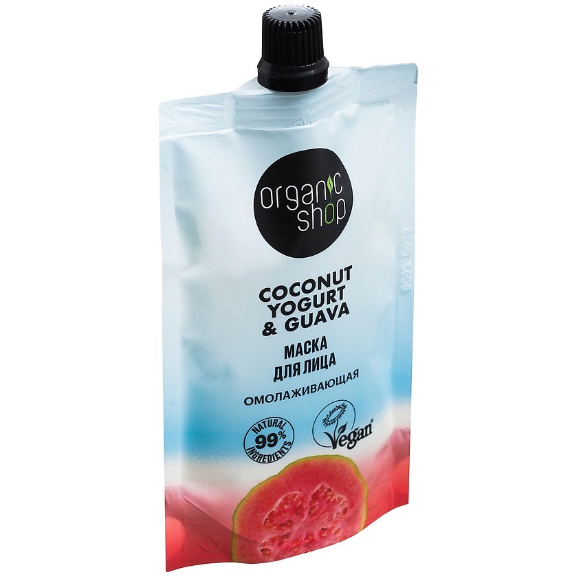 ORGANIC SHOP Маска для лица "Омолаживающая" Coconut yogurt – фото 3