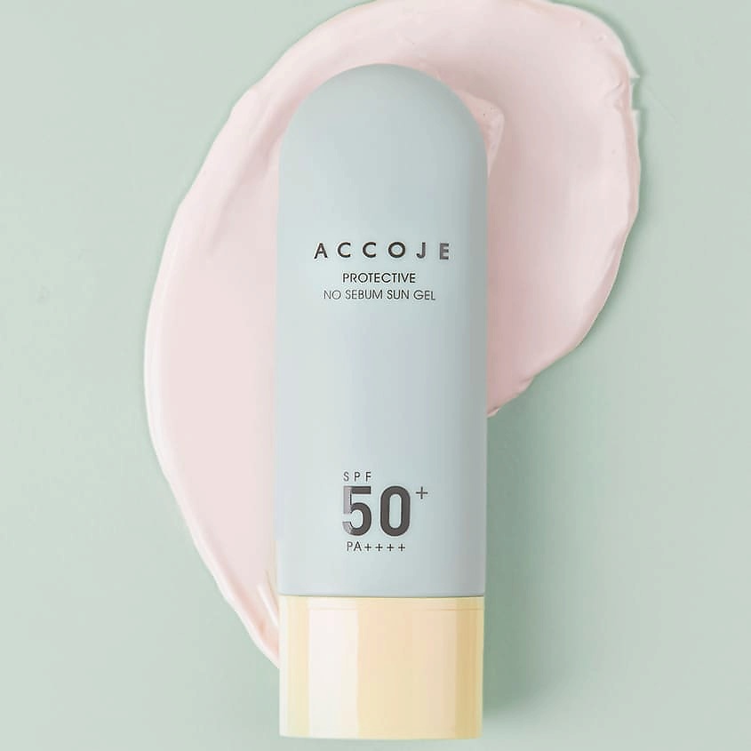 ACCOJE Гель для лица Солнцезащитный, регулирующий выработку себума SPF 50 Protective No Sebum Sun Gel – фото 4
