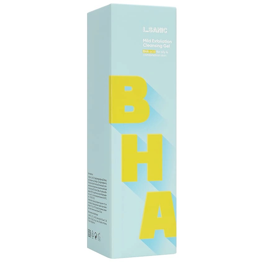 LSANIC Гель для умывания мягкий отшелушивающий с BHA-кислотами – фото 3