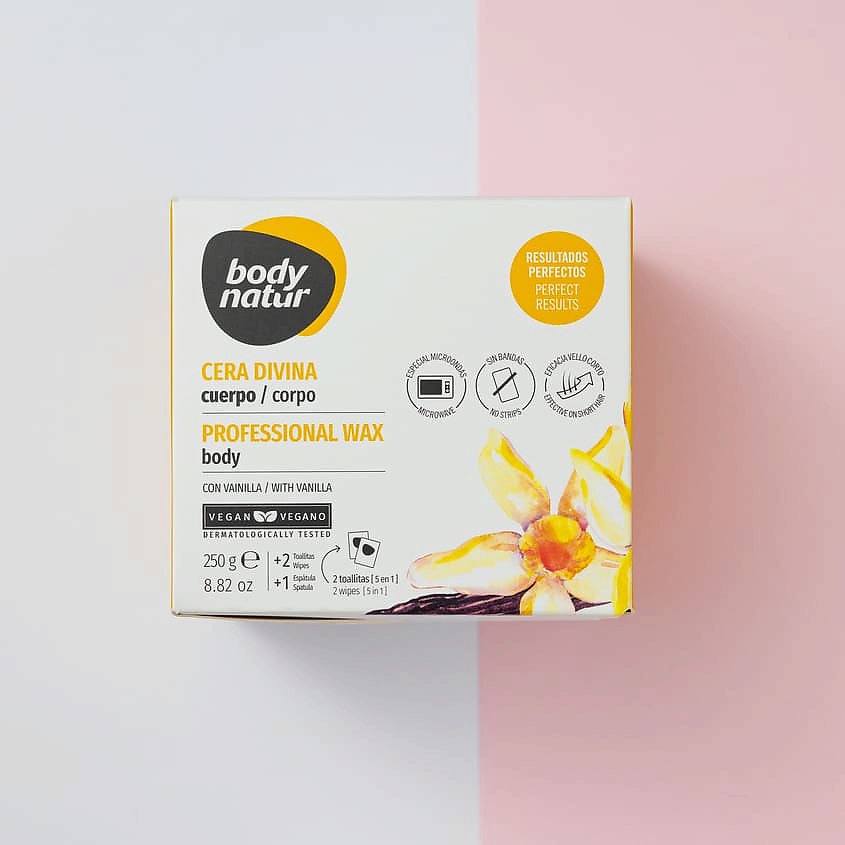 BODY NATUR Воск профессиональный для тела c ванилью Wax Professional Body – фото 2