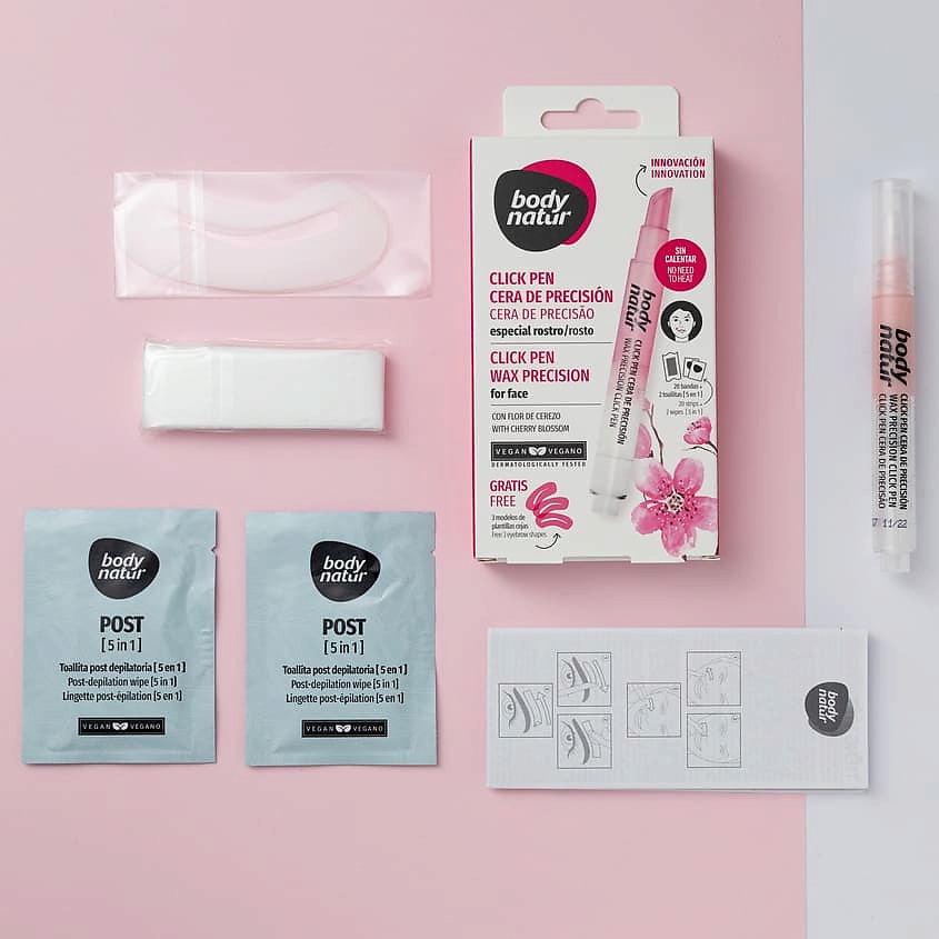 BODY NATUR Воск с аппликатором для лица с экстрактом цветка черешни Click Pen Wax Precision Face – фото 6