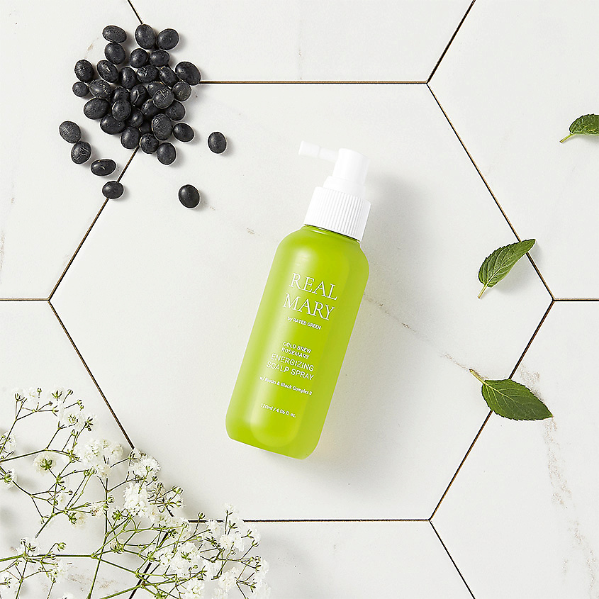RATED GREEN Регенерирующий спрей для кожи головы с соком розмарина Real Mary Energizing Scalp Spray – фото 2