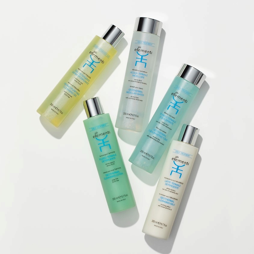 GLI ELEMENTI Лосьон для лица очищающий геотермальный Geothermal Cleansing Lotion – фото 4