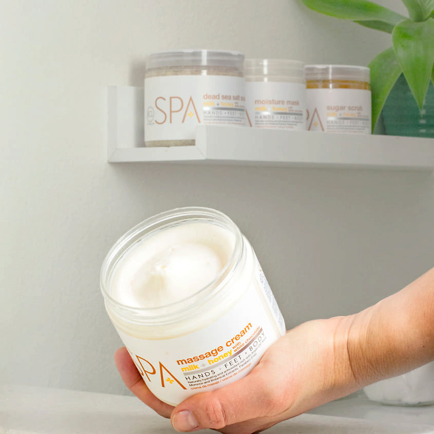 BE CARE LOVE Крем для рук, ног и тела массажный "Молоко и Мед с белым шоколадом" SPA – фото 2