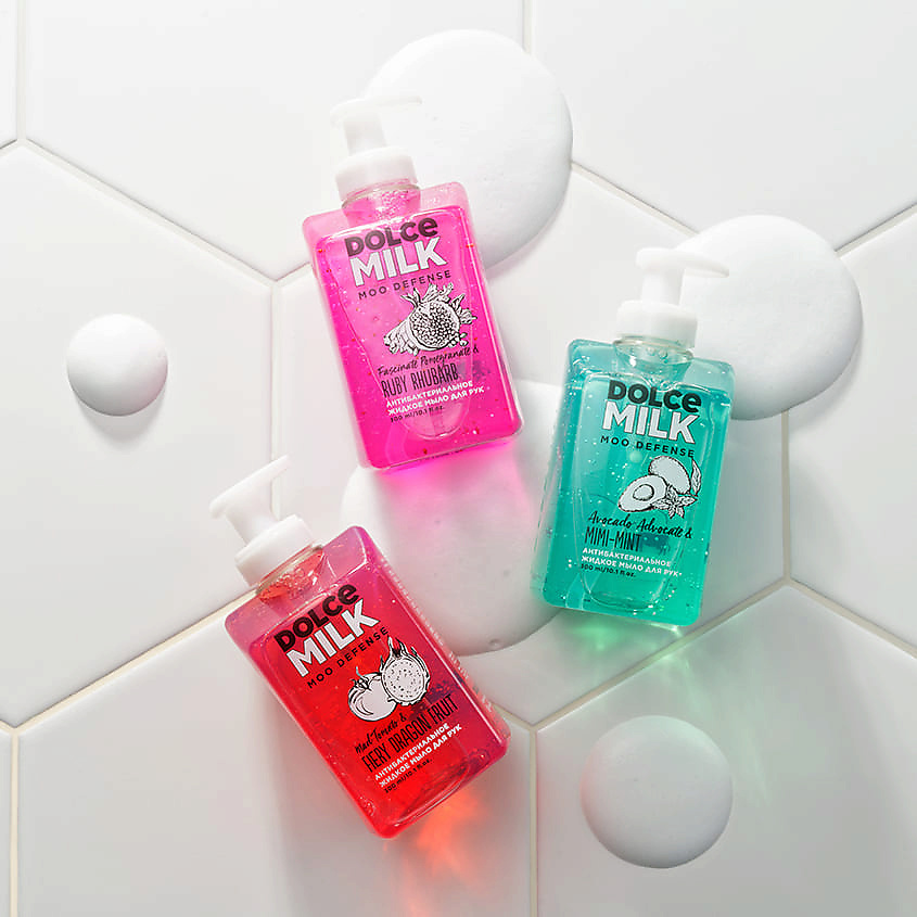 DOLCE MILK Антибактериальное жидкое мыло для рук Avocado Advocate & Mimi-mint – фото 2
