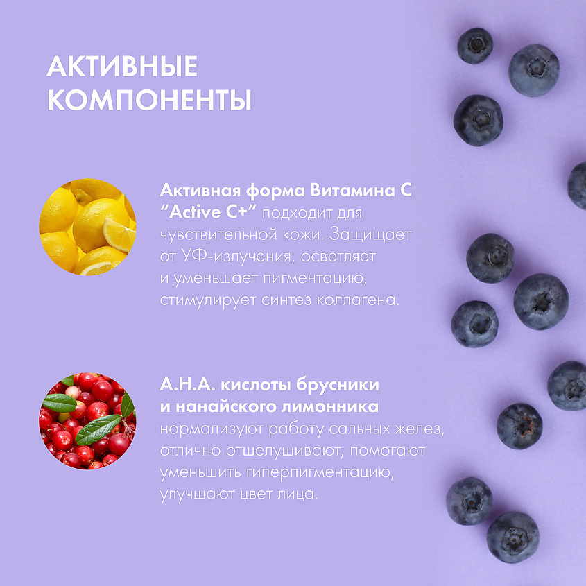 NATURA SIBERICA Пилинг-диски для лица "Антиоксидантные" Blueberry Siberica – фото 3