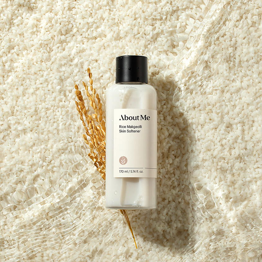 ABOUT ME Тонер для лица смягчающий с рисом Rice Makgeolli Skin Softener – фото 5