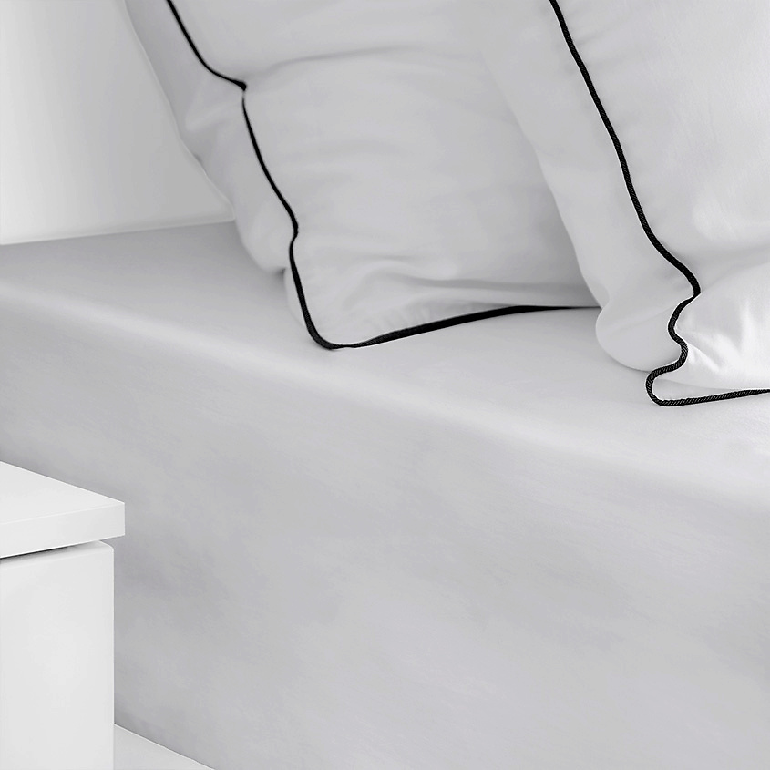 SOFT SILVER Антибактериальная простыня Antibacterial Bedsheet, 180х215 см. Цвет: «Благородное серебро» (серый) – фото 5