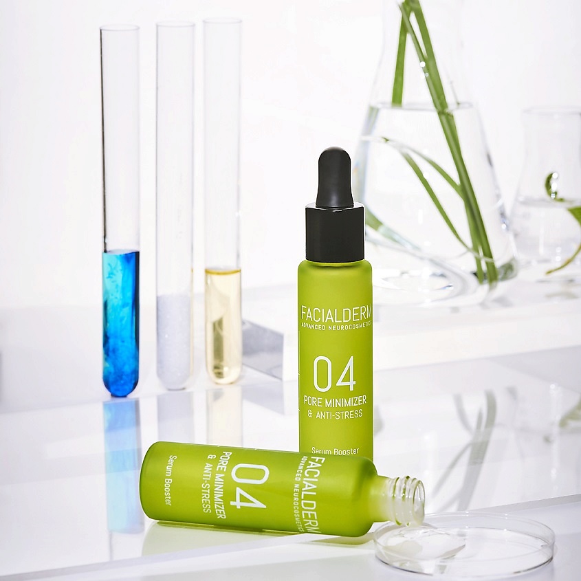 FACIALDERM Сыворотка-бустер для лица сужающая поры, антистресс 03 Pore Minimizer & Anti-Stress Serum Booster – фото 3