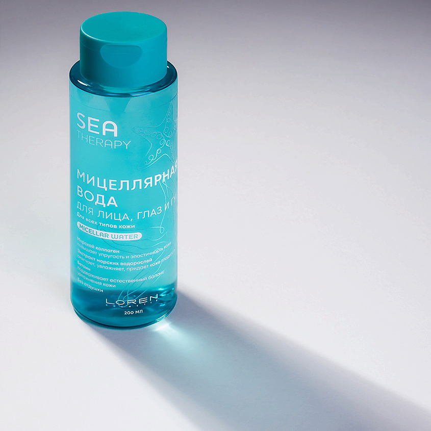 LOREN COSMETIC Мицеллярная вода для лица, глаз, губ для всех типов кожи Sea Therapy Micellar Water – фото 2