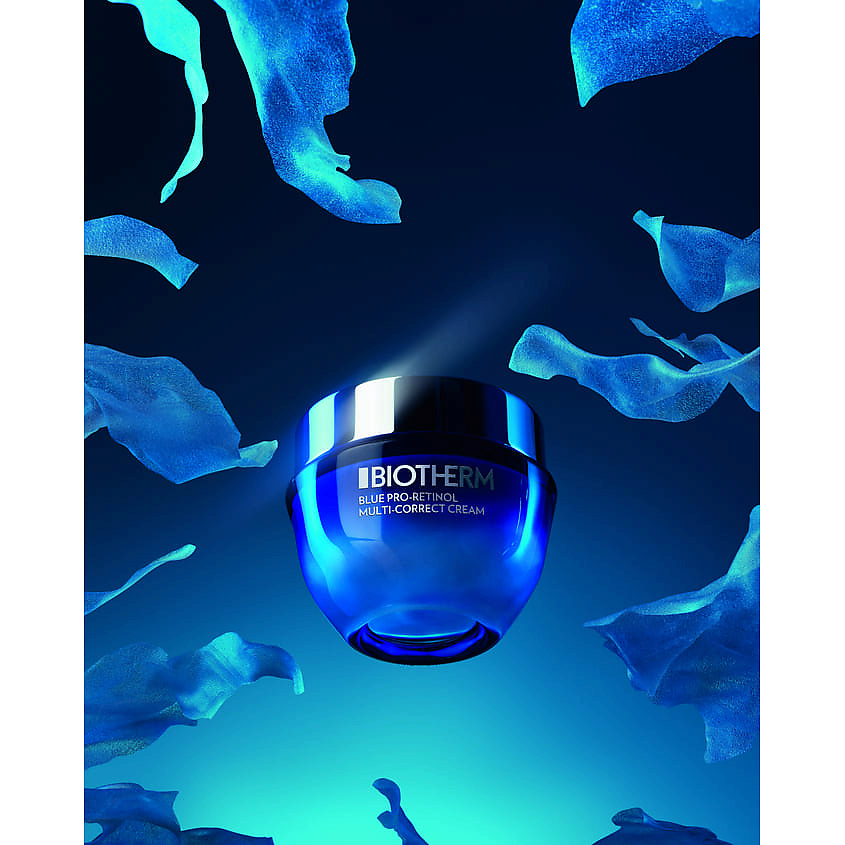 BIOTHERM Мультикорректирующий крем для лица с про-ретинолом и экстрактом бурых водорослей для всех типов кожи Blue Pro-Retinol – фото 2