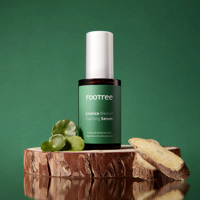 ROOTREE Сыворотка для лица против несовершенств кожи успокаивающая Licorice Blemish Calming Serum – фото 6