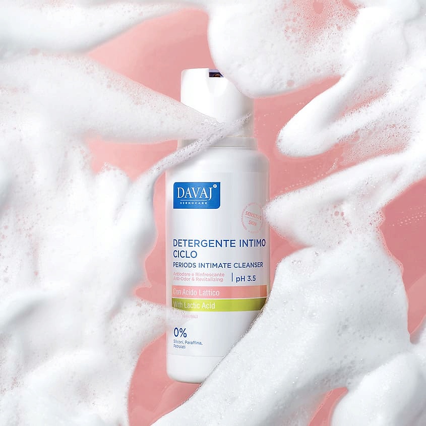 DAVAJ Средство для интимной гигиены с молочной кислотой Periods Intimate Cleanser – фото 3