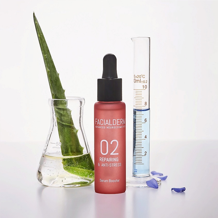 FACIALDERM Сыворотка-бустер для лица восстанавливающая, антистресс 02 Repairing & Anti-Stress Serum Booster – фото 3