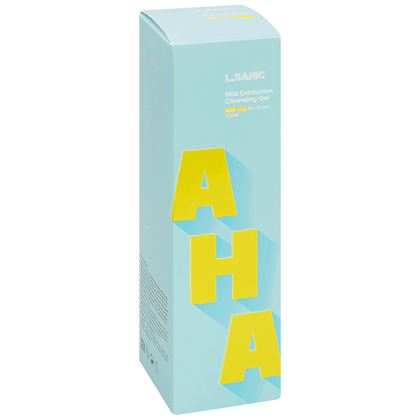 LSANIC Гель для умывания мягкий отшелушивающий с AHA-кислотами – фото 4