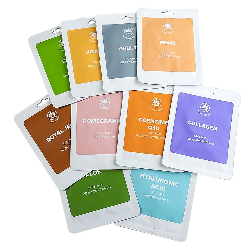 NAME SKIN CARE Набор тканевых масок для лица Box 10 – фото 2