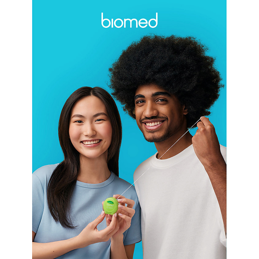 BIOMED Зубная нить Мята и Юдзу Mint and Yuzu Dental Floss – фото 3