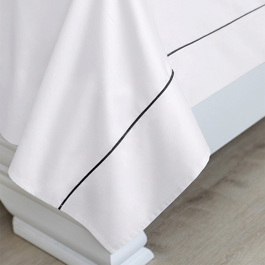 SOFT SILVER Антибактериальная простыня Antibacterial Bedsheet King Size, 260х270 см. Цвет: «Альпийский снег» (белый) – фото 5