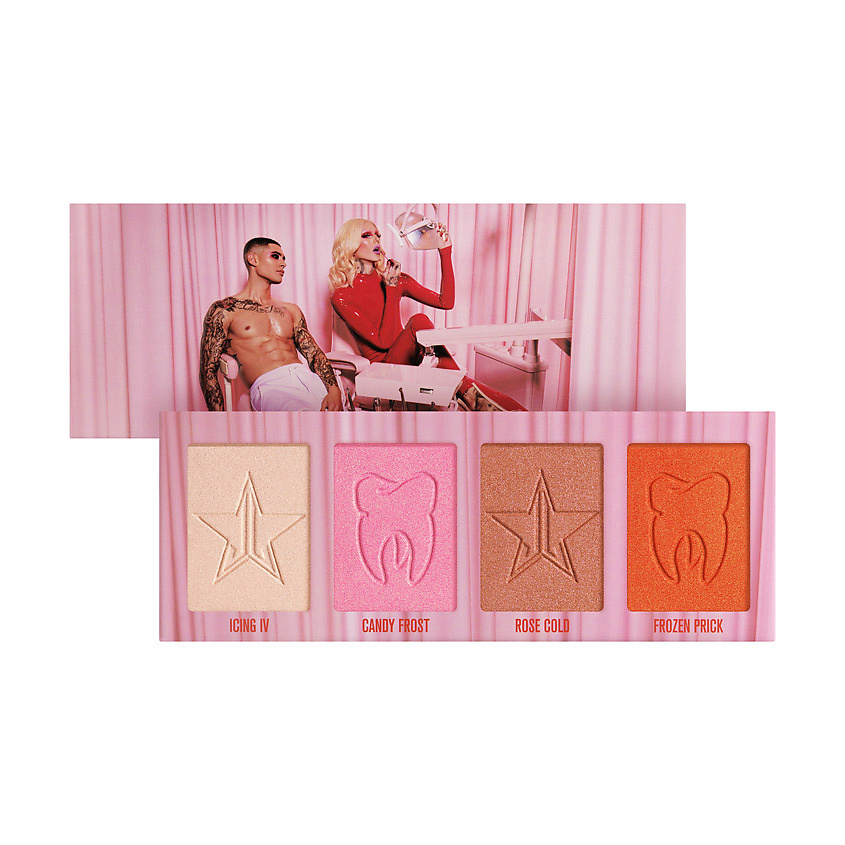 JEFFREE STAR COSMETICS Палетка хайлайтеров для лица Cavity – фото 3