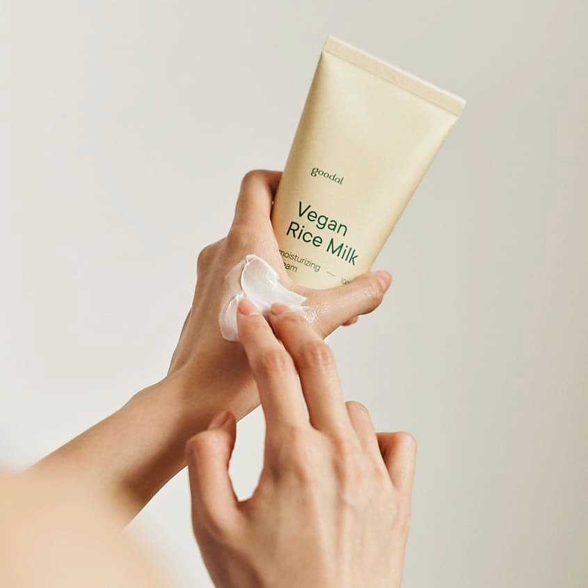 GOODAL Крем для лица увлажняющий веганский Vegan Rice Milk Moisturizing Cream – фото 3
