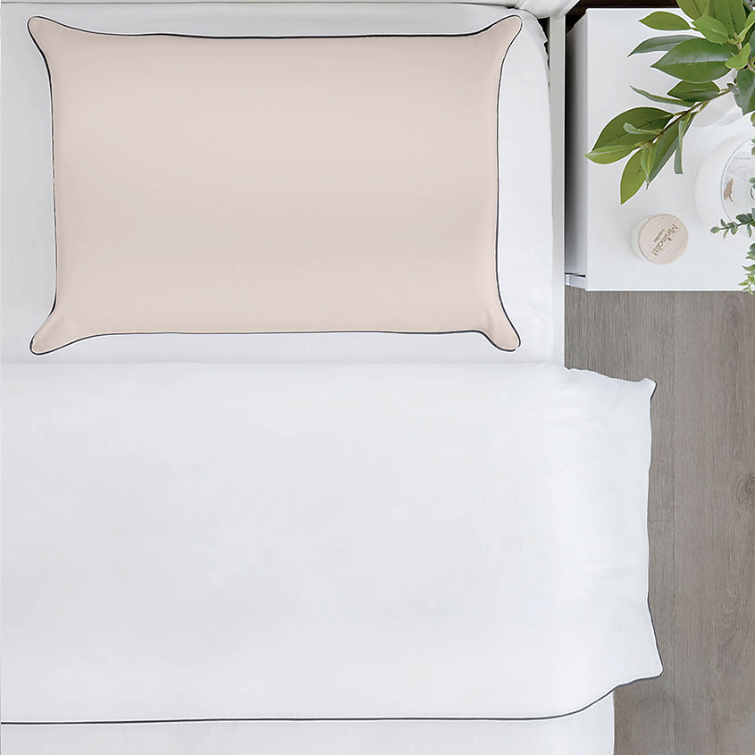 SOFT SILVER Антибактериальная наволочка для анатомической подушки Antibacterial Beauty Pillowcase 48х68 см. Цвет: «Песчаный берег» (бежевый) – фото 5