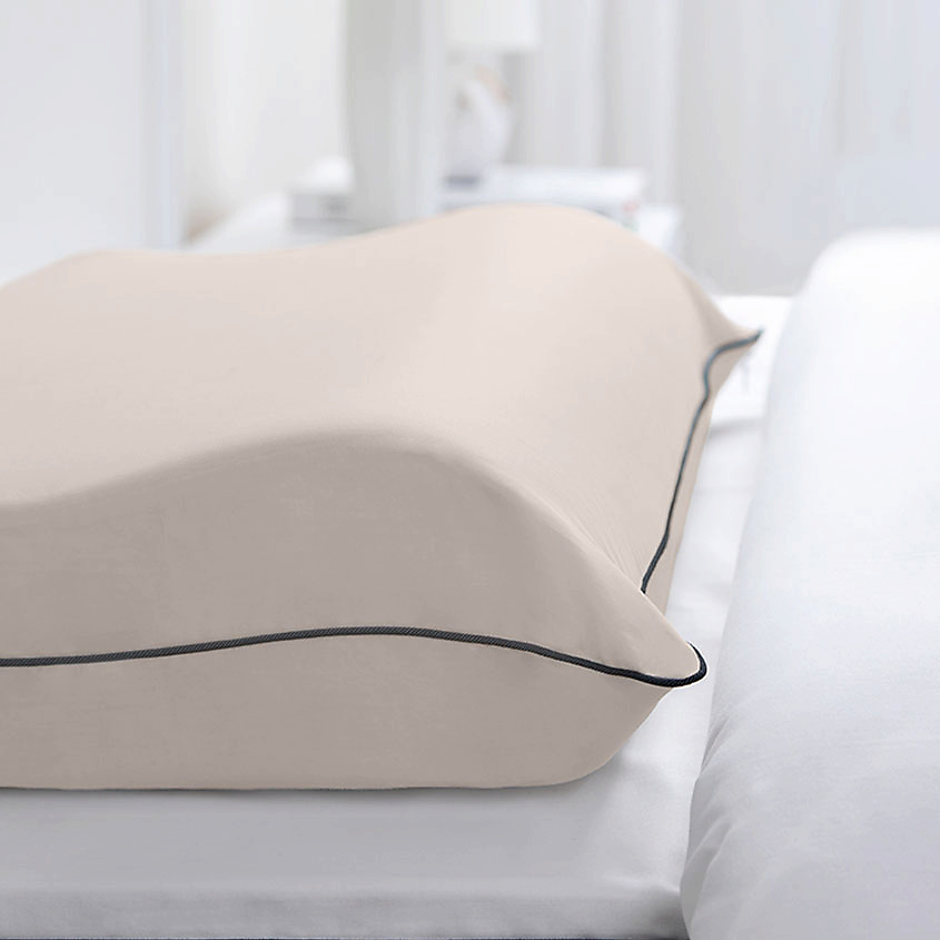 SOFT SILVER Антибактериальная наволочка для анатомической подушки Antibacterial Beauty Pillowcase 48х68 см. Цвет: «Песчаный берег» (бежевый) – фото 4